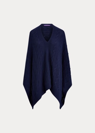 Dámské Pončo Ralph Lauren Cable-Knit Cashmere - 97425-DEOR